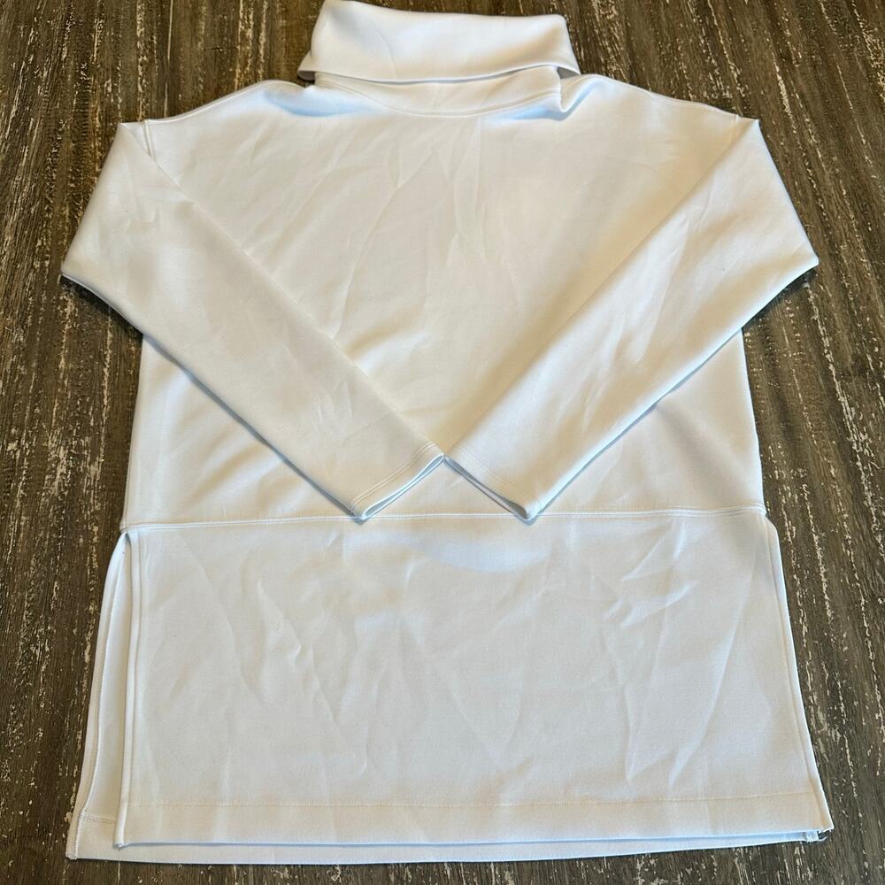 SPANX AirEssentials Turtleneck Tunic Modal Polyester Blend White Womens Size XS